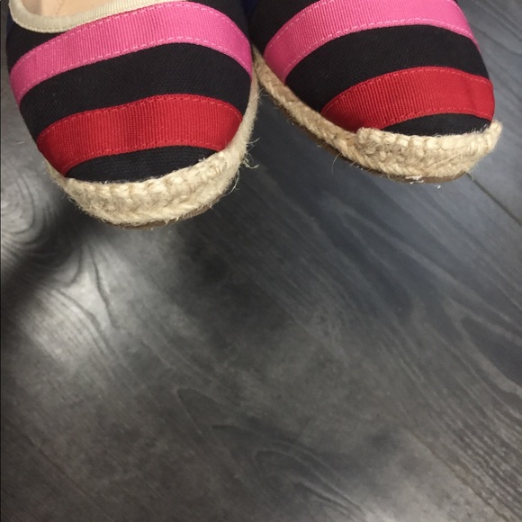Kate Spade Multi Colored Striped Canvas Shoes - Picture 5 of 6